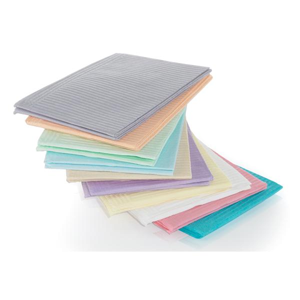 Bib Dental SafeBasics 13 in x 18 in Beige 2 Ply Tissue / Poly 500/Ca